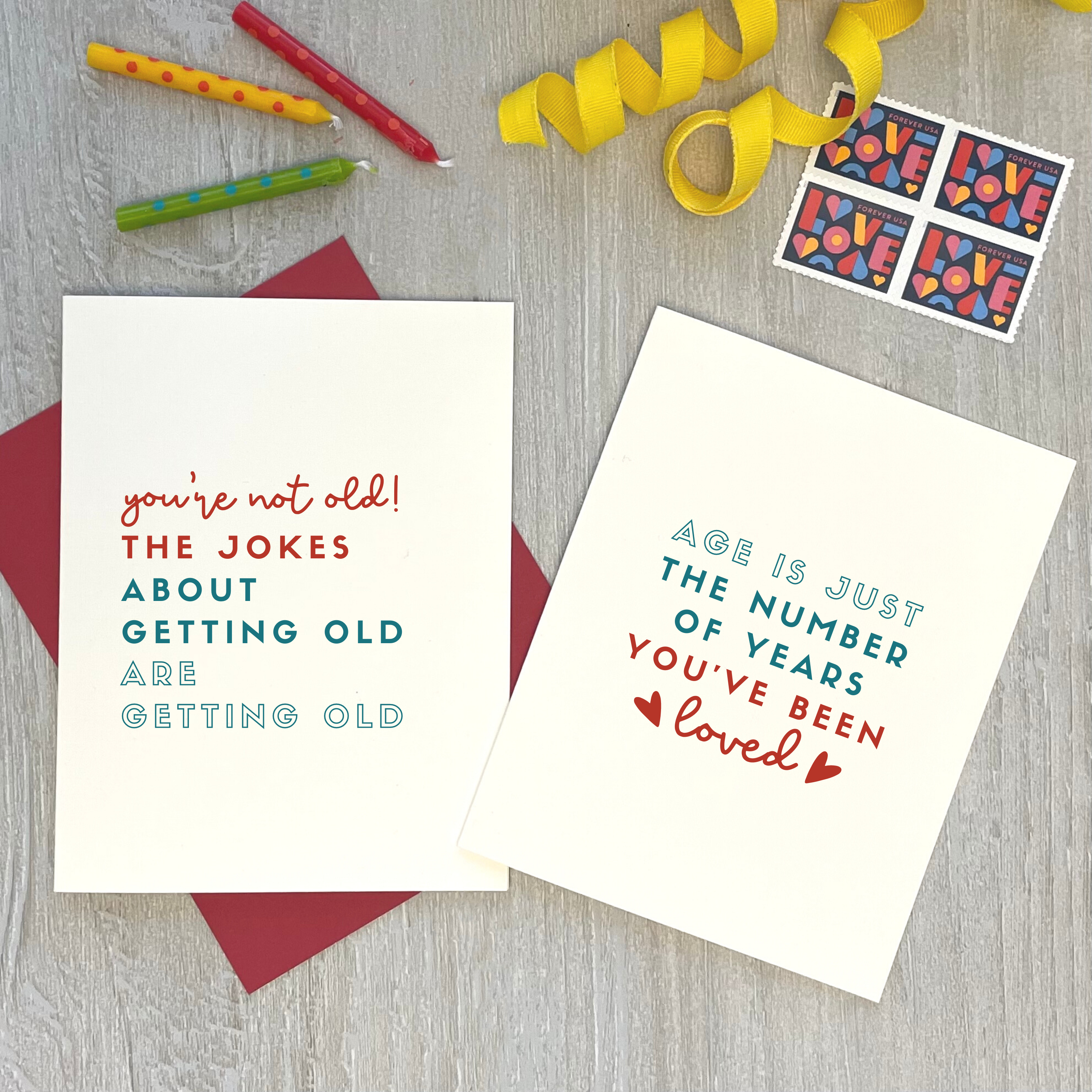 Birthday Bestsellers Greeting Card Bundle (set of 6) – Age-Friendly Vibes