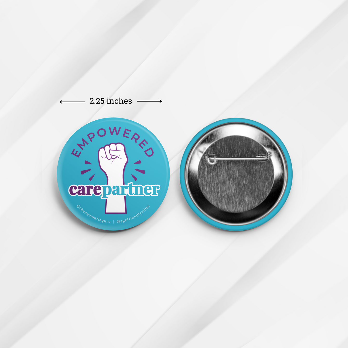 Empowered Carepartner, Caregiver Appreciation Pin-Back Button