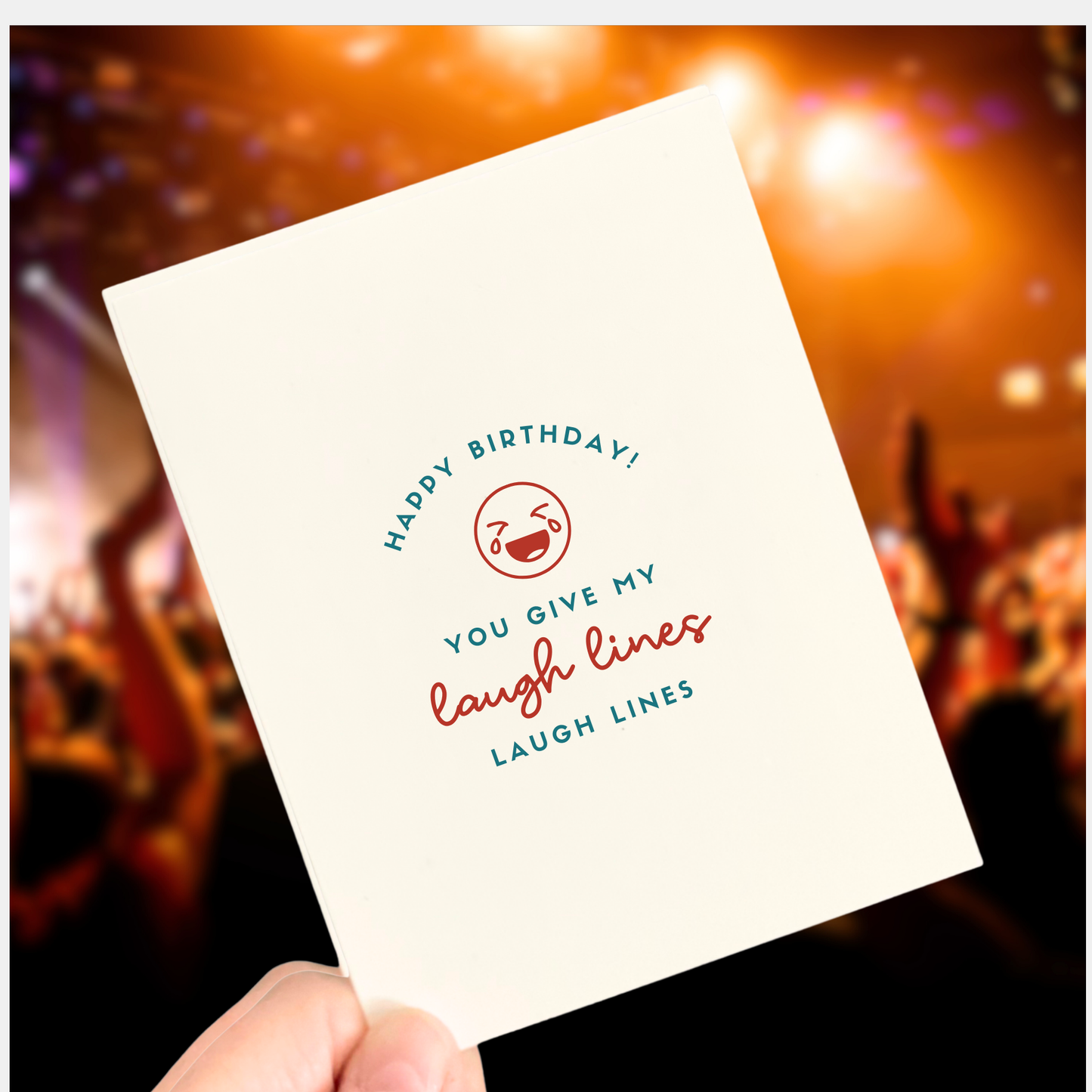 You Give My Laugh Lines, Laugh Lines, Age-Positive Birthday Card