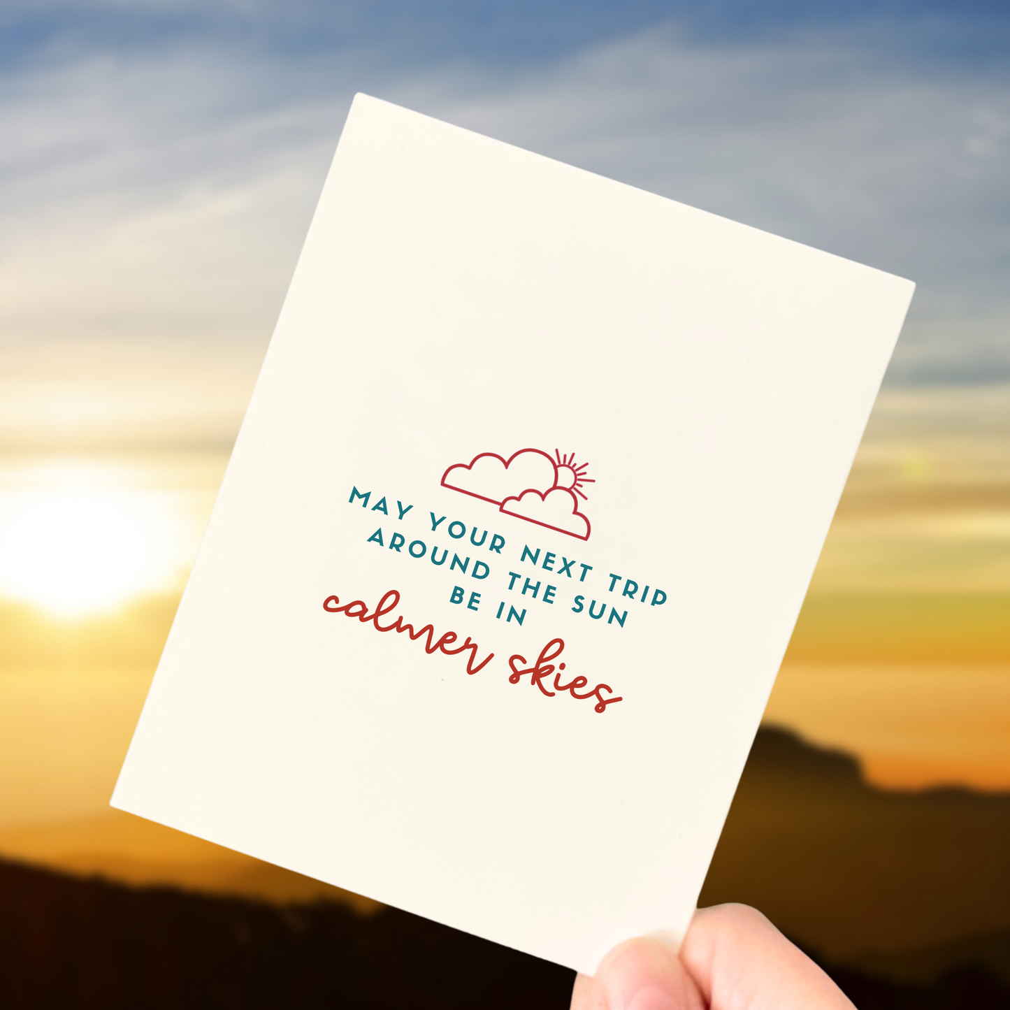Calmer Skies, Thoughtful Birthday Card