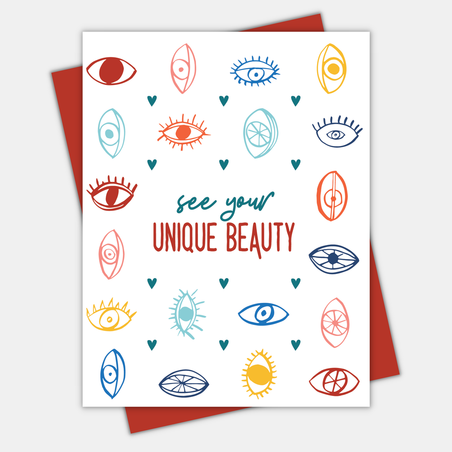 See Your Unique Beauty, Inspirational Greeting Card