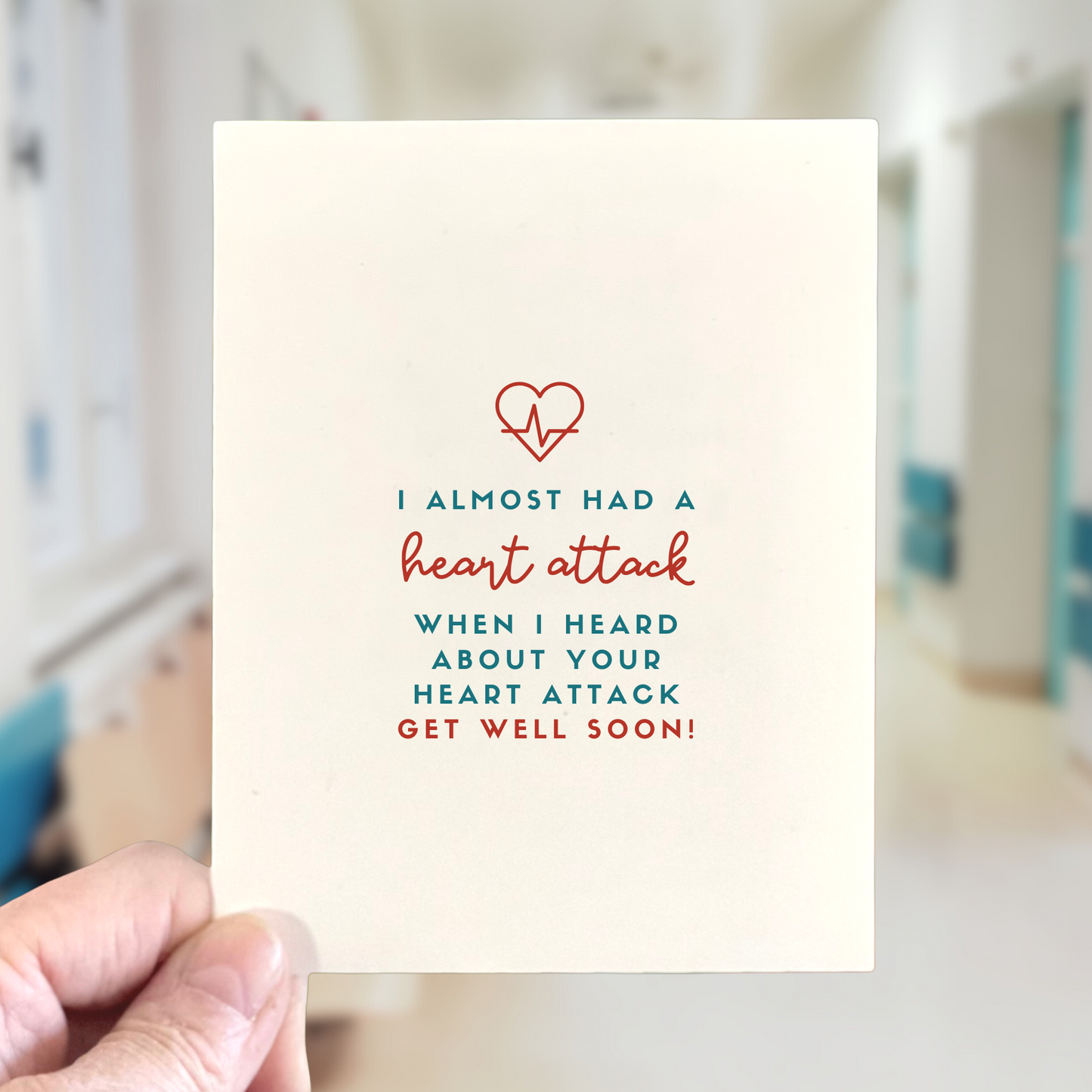 Heard About Your Heart Attack, Get Well Card
