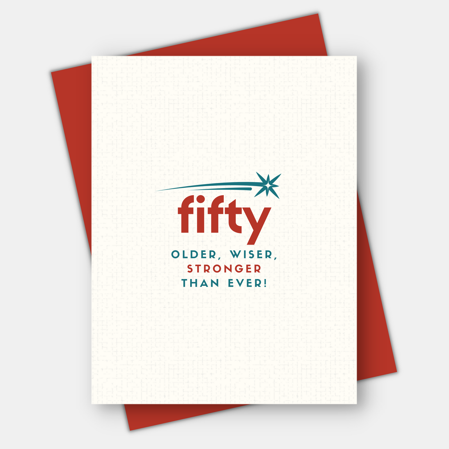 50th, 60th, or 70th milestone birthday card, Older, wiser, stronger