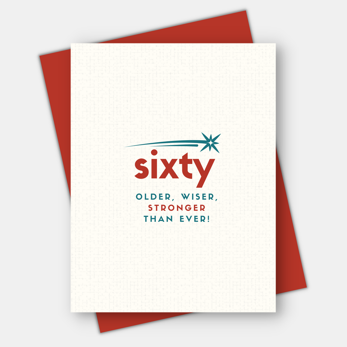 50th, 60th, or 70th milestone birthday card, Older, wiser, stronger