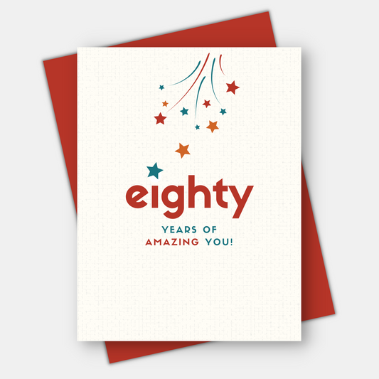 50th through 100th milestone birthday card, Amazing You