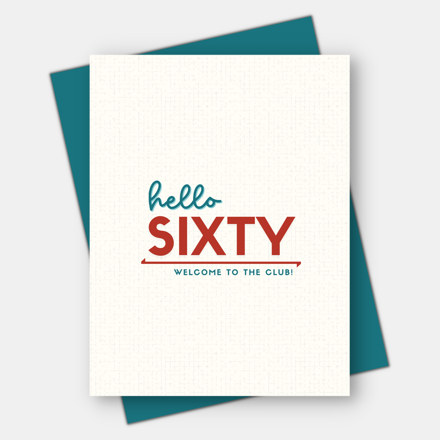 Hello 50th, 60th, 70th, 80th, or 90th birthday card