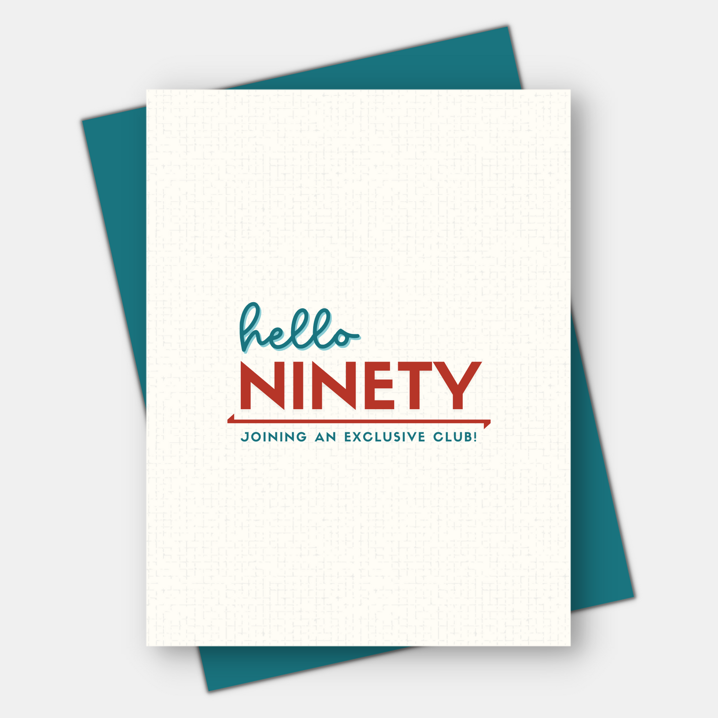 Hello 50th, 60th, 70th, 80th, or 90th birthday card
