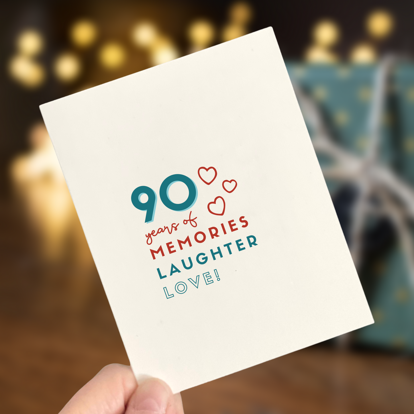 Years of memories, laughter, love, for 50th, 60th, 70th, 80th, 90th, 100th birthday