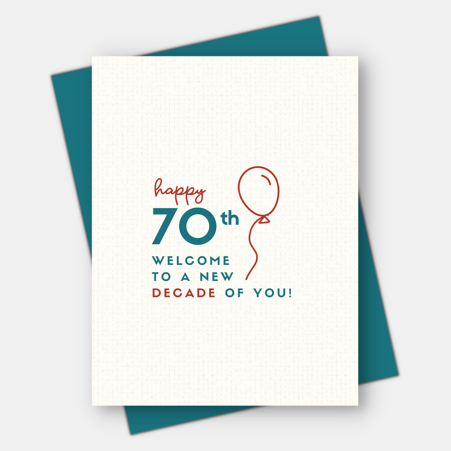 50th, 60th, or 70th milestone birthday card, New decade of you!