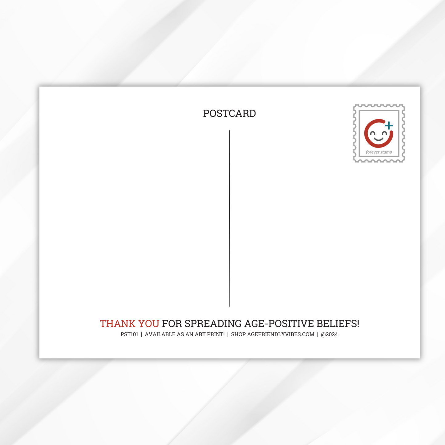 Age Belief Manifesto Postcard