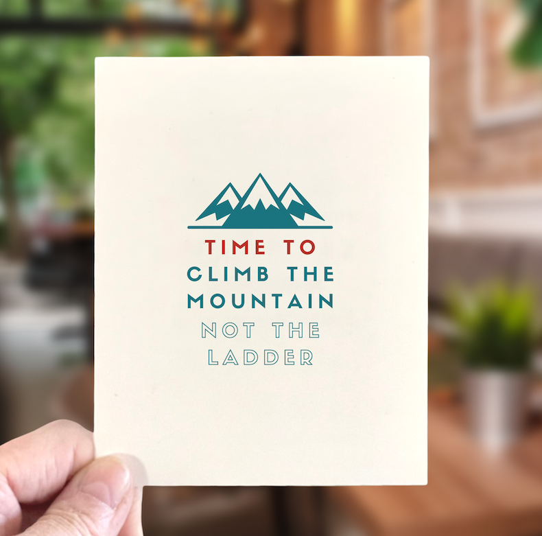 Time to Climb the Mountain, Retirement Card
