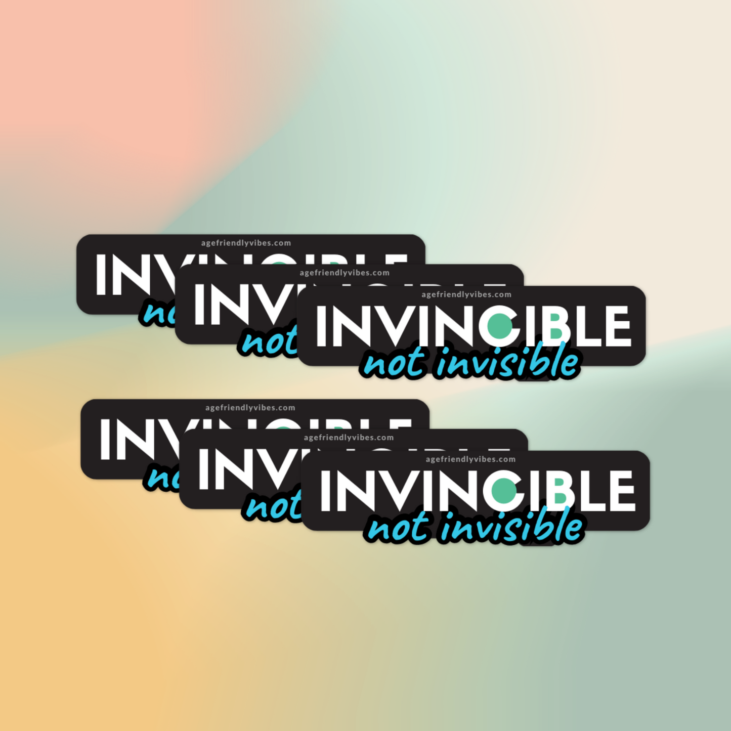 Invincible not Invisible Vinyl Sticker