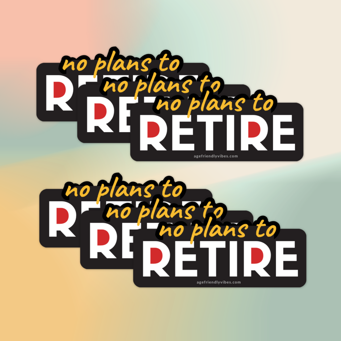 No Plans to Retire Vinyl Sticker
