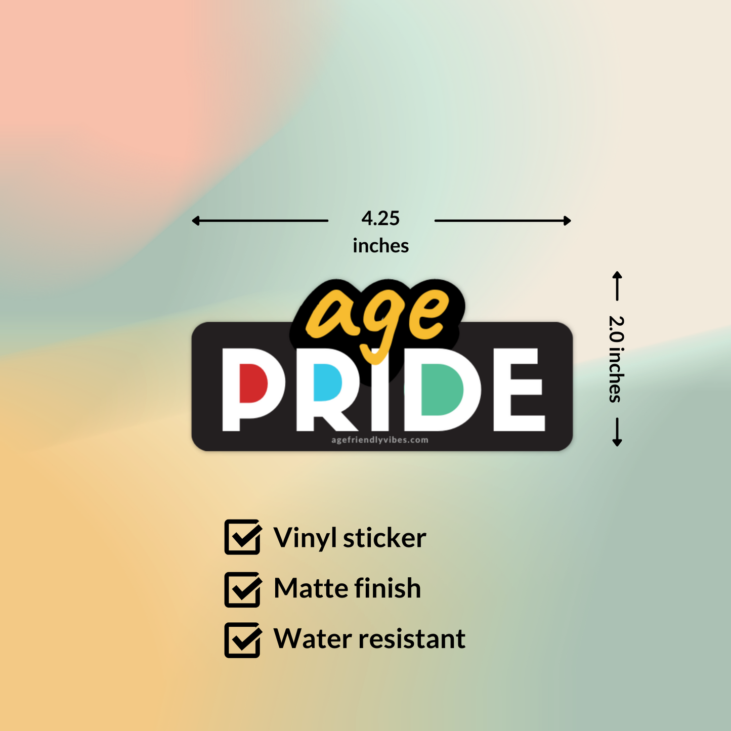 Age Pride Vinyl Sticker