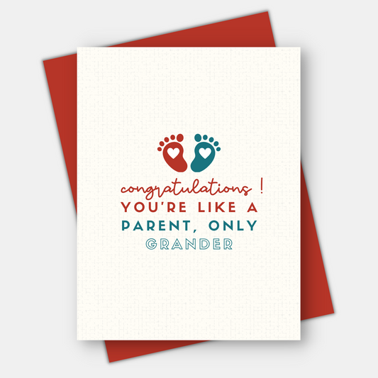 Like a Parent, Only Grander, Grandparent Card