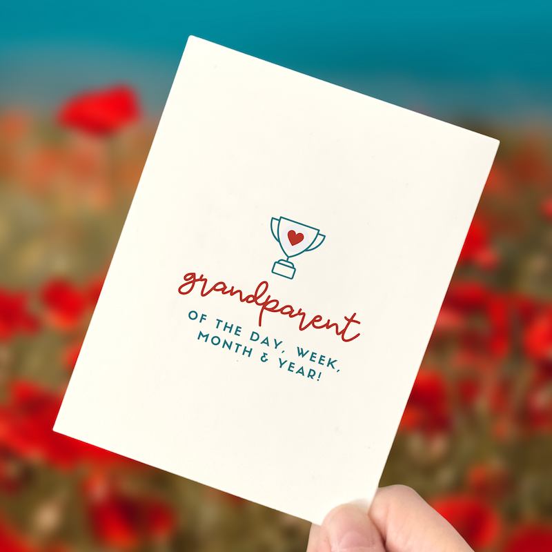 Grandparent's Day Card, Grandparent Birthday Card, Gratitude Card