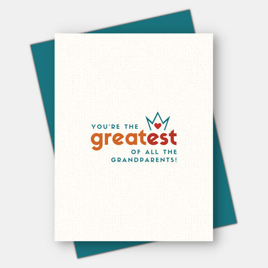 Greatest of all the grandparents, Great Grandparent Birthday Card, Grandparent's Day Card