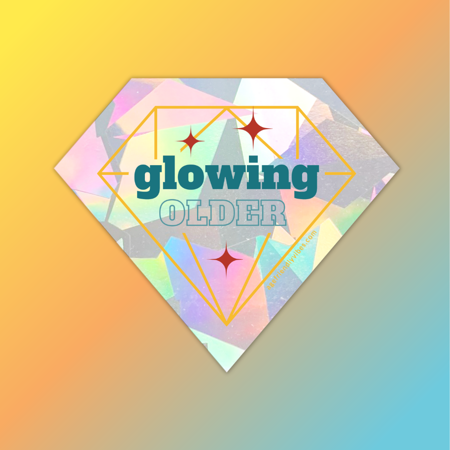 Glowing Older, Sun Catcher Window Decal