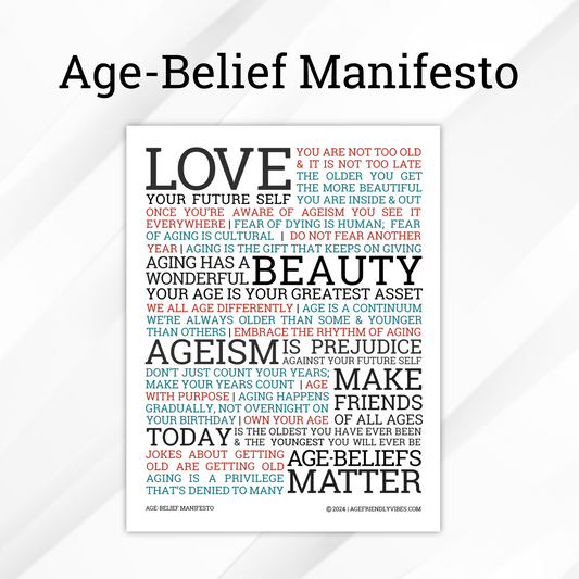 Age-Belief Manifesto Art Print