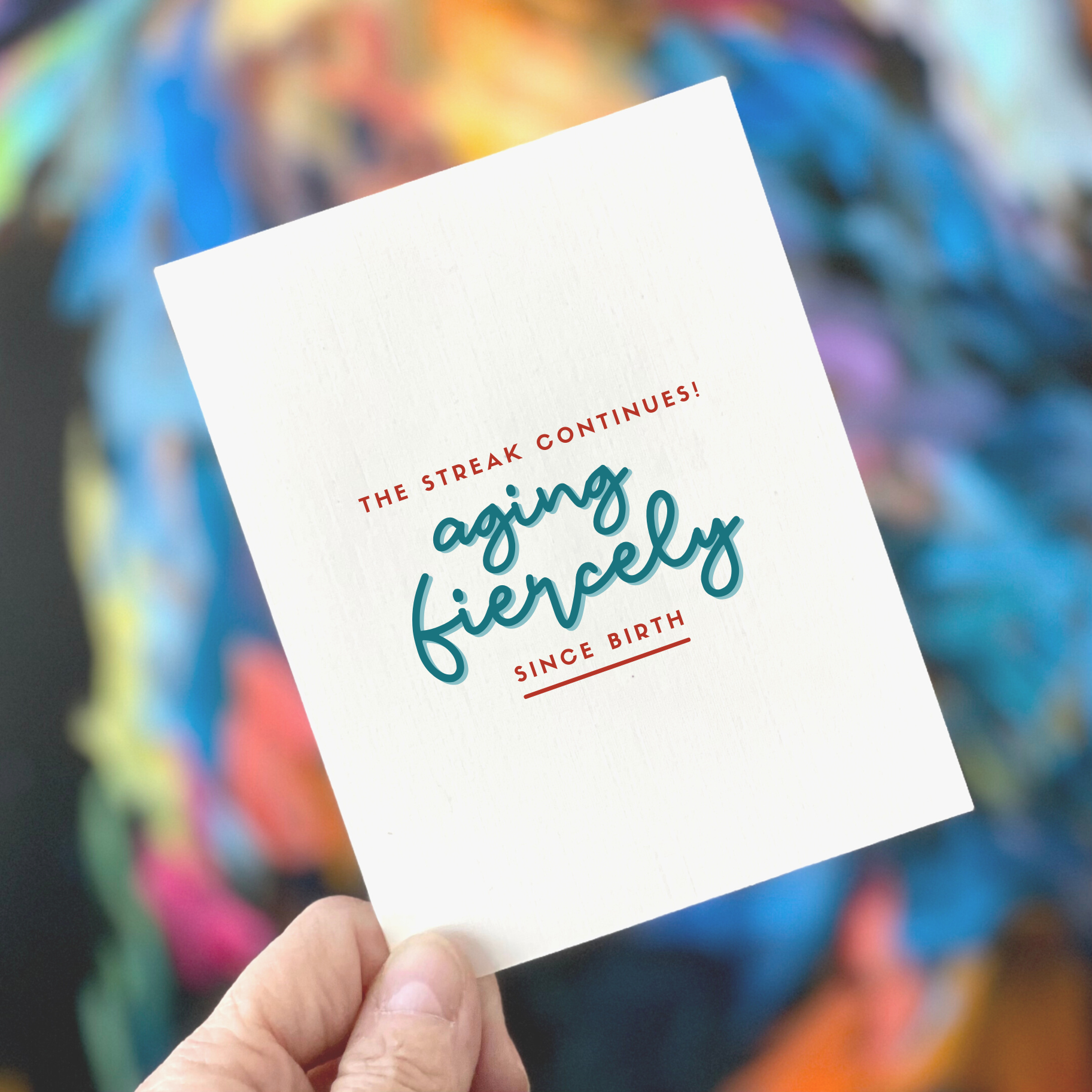 Age-Positive Birthday - Greeting Card 6-pack