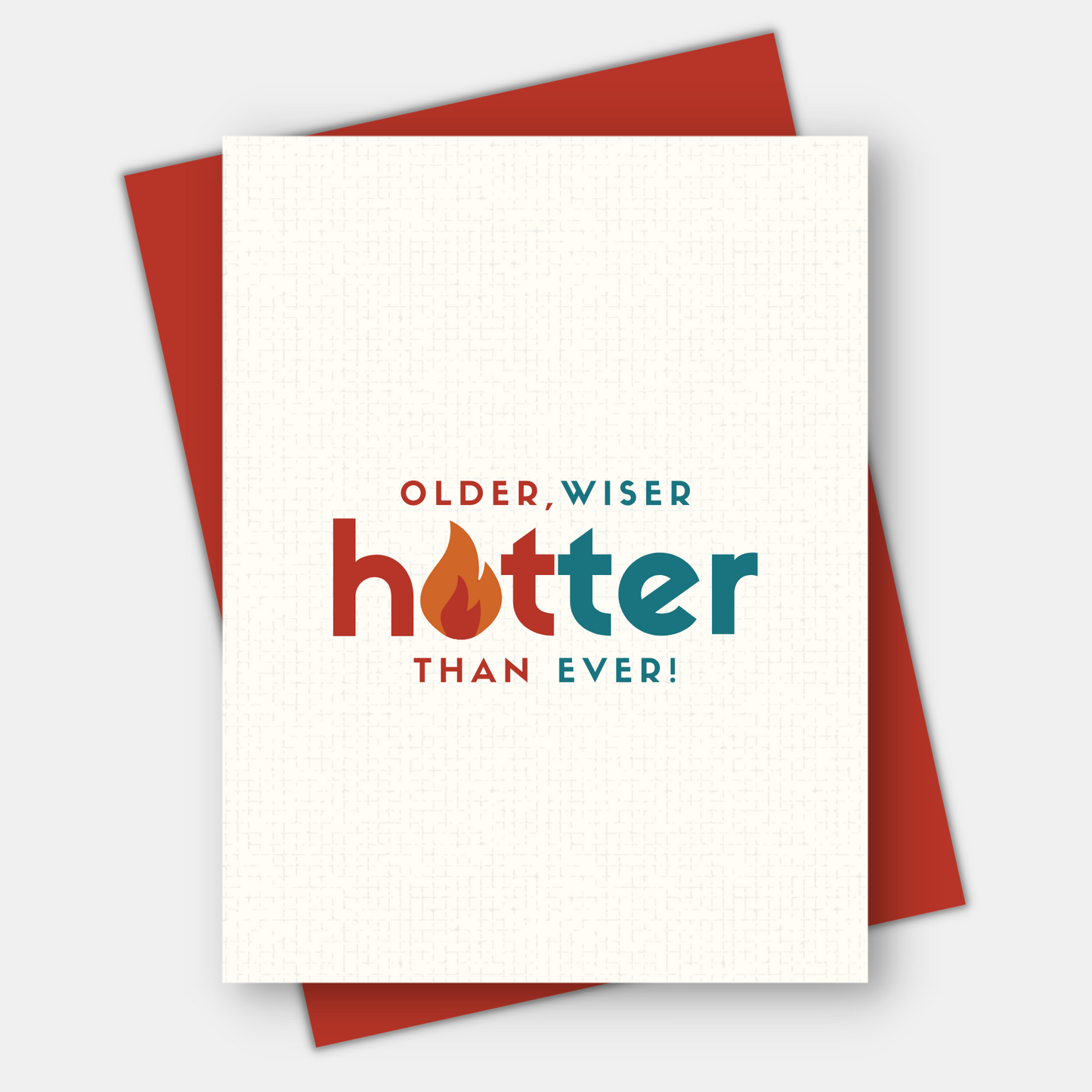 Older, Wiser, Hotter Than Ever,  Age-Positive Birthday Card