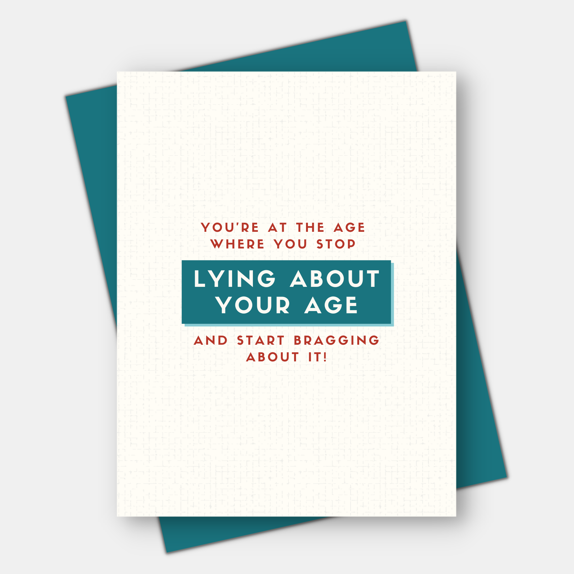 Age Message Examples Lying About Age, Age-Positive Birthday Card – Age-Friendly Vibes