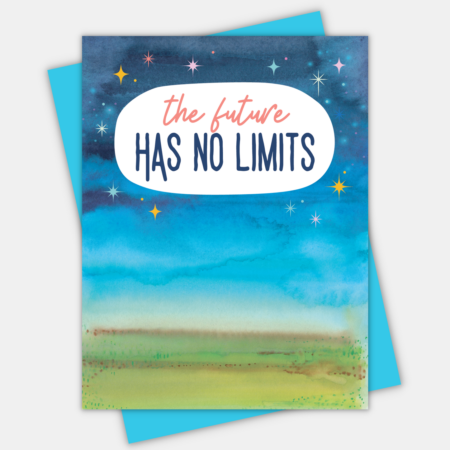 The Future Has No Limits, Inspirational Greeting Card