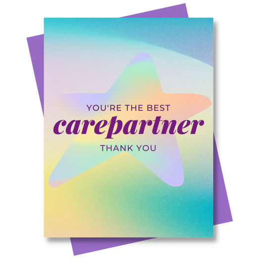 You're the best carepartner, thank you. Caregiver appreciation card