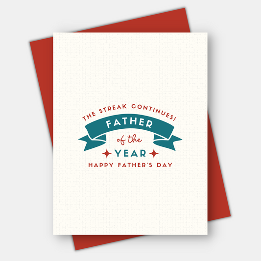 Father of the Year, Father's Day Card