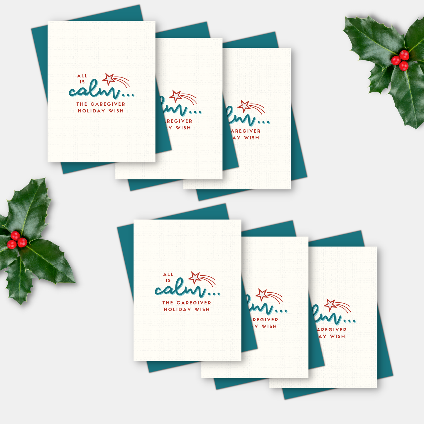 All is Calm...The Caregiver Holiday Wish - Holiday Card