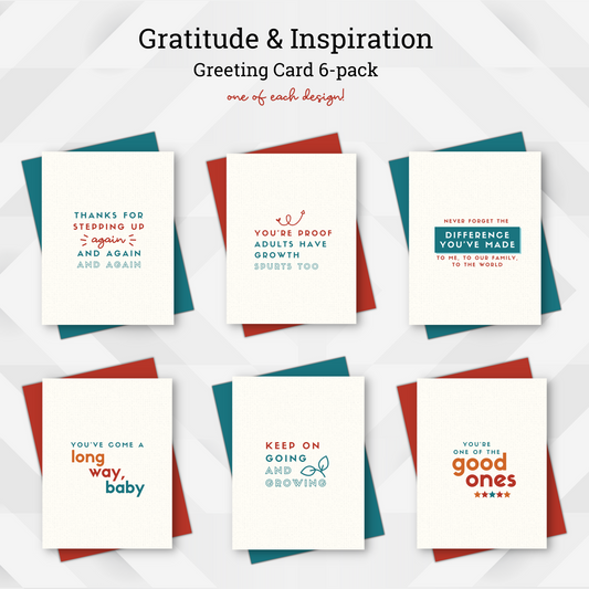 Gratitude and Insipration - Greeting Card 6-pack