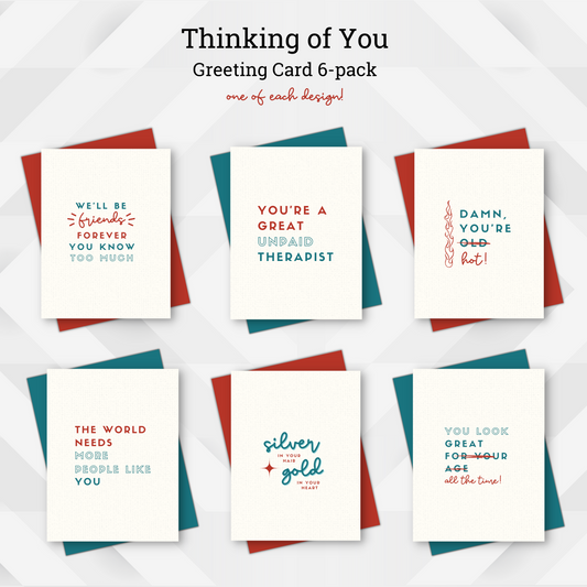 Thinking of You - Greeting Card 6-pack