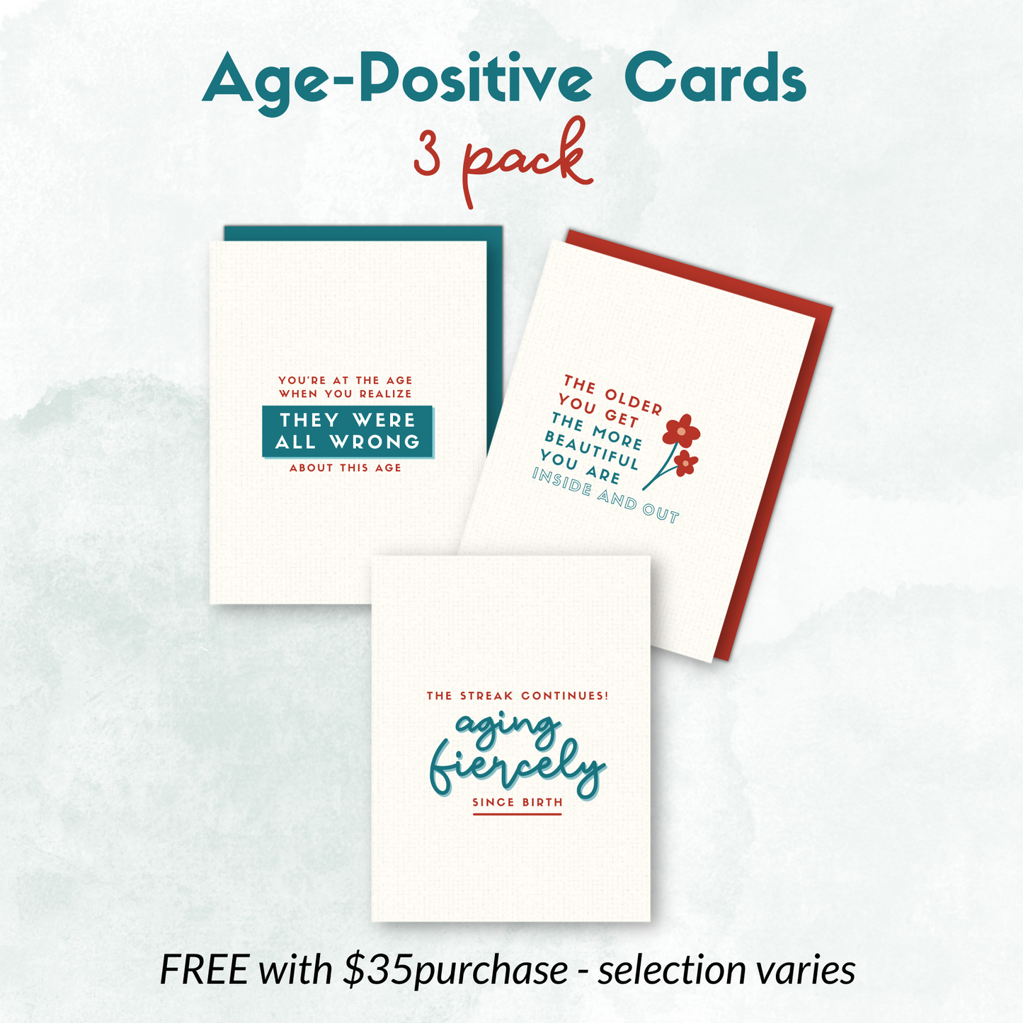 3 FREE Age-Positive Cards