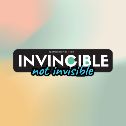 Invincible not Invisible Vinyl Sticker