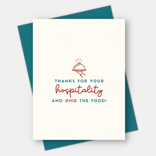 Thank You for Your Hospitality, Thank You Card