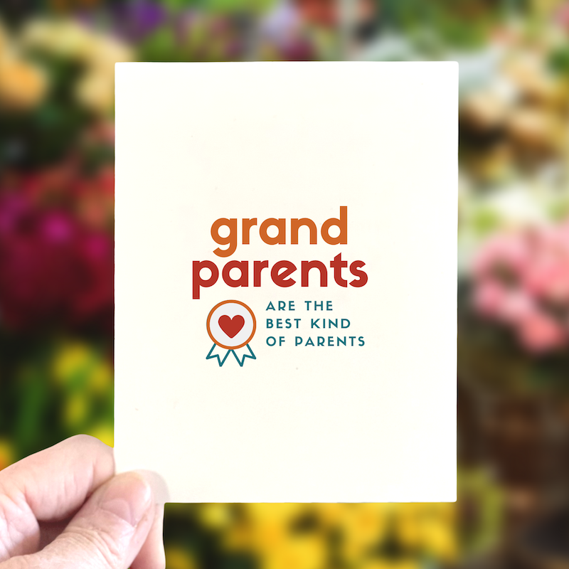 Grandparent Birthday Card, Grandparent's Day Card, Gratitude Card