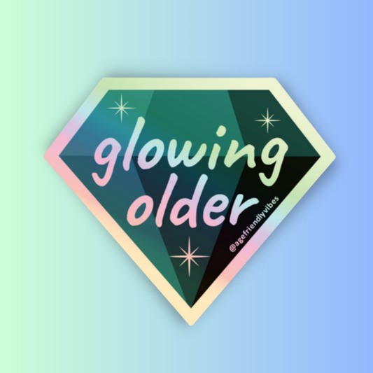 Glowing Older Holographic Sticker
