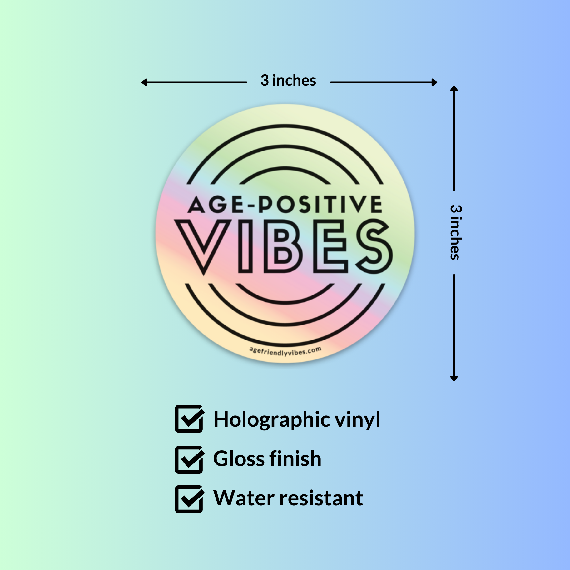 Age-Positive Vibes - Sticker Gift Pack