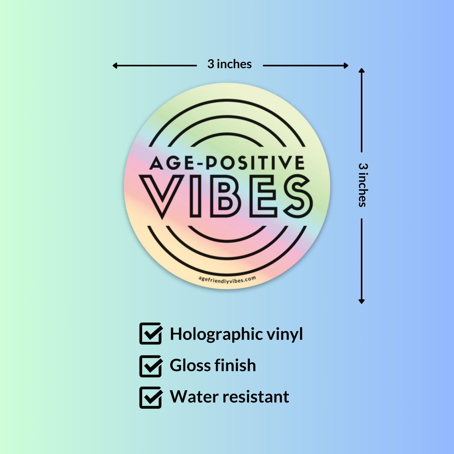 Age-Positive Vibes - Sticker Gift Pack